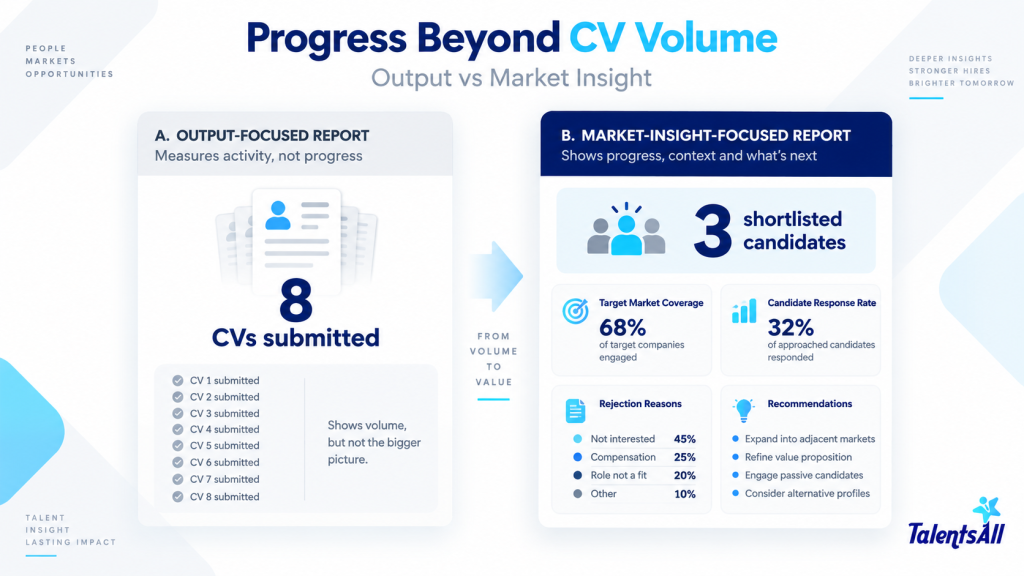 Executive Search progress beyond CV volume